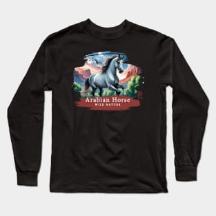 Arabian Horse - WILD NATURE - HORSE -5 Long Sleeve T-Shirt